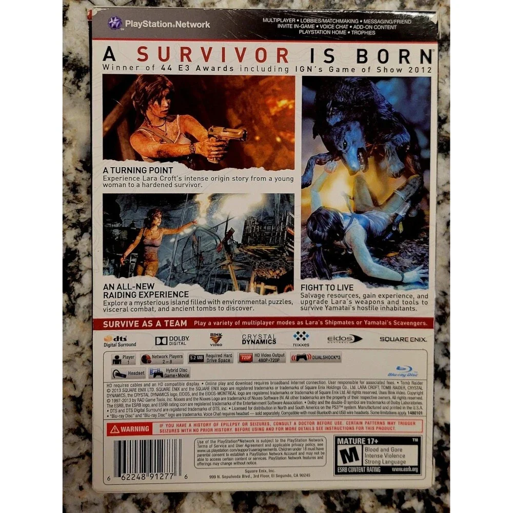 Sony PlayStation 3 PS3: Tomb Raider Collectors Edition,CIB,EVERYTHING, FAST SHIP